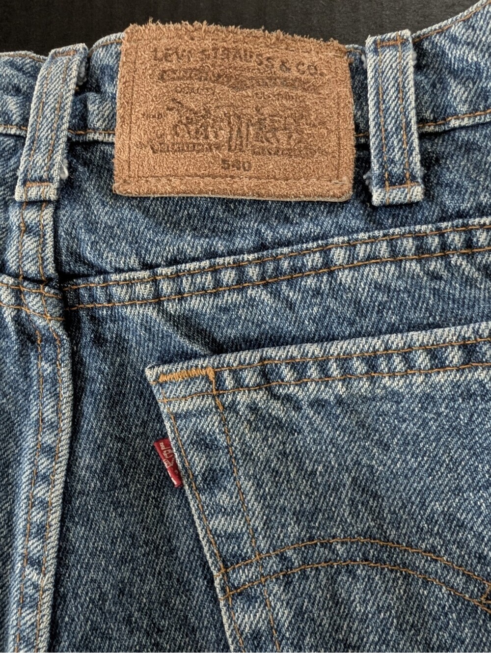 1991 Levi's 540 Relaxed Fit Jeans Made in the USA 34x33 Great Retro Vintage